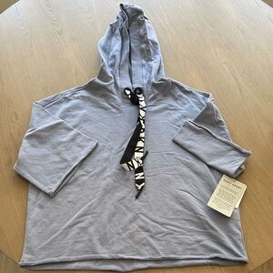 DKNY Lavender Hoodie with Black and White Accents